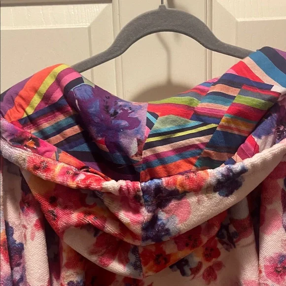 Johnny Was Floral Swim Coverup - Pink, Red, Blue - Picture 6 of 7